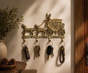 House2home El Yapımı Pirinç Fayton Askı
