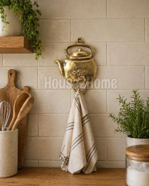 House2Home El Yapımı Pirinç Çaydanlık Askı