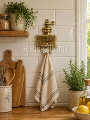 House2Home El Yapımı Pirinç Değirmen Askı