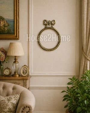 House2Home El Yapımı Pirinç Fiyonklu Fotoğraf Çerçevesi