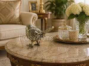 House2home El Yapımı Pirinç Şerçe Biblo