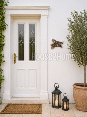 House2Home El Yapımı Pirinç Kuş Kapı Zili Bakır