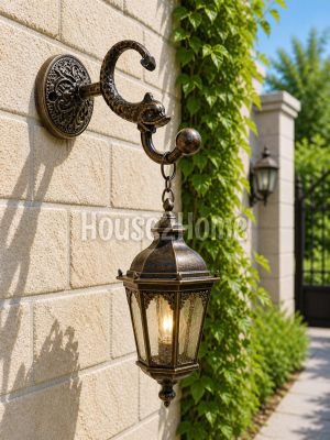 House2Home El Yapımı Pirinç  Balık Duvar Askısı, Fener Askısı 12cm