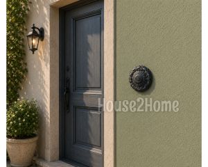 House2Home El Yapımı Pirinç Kapı Zili Oksit