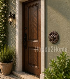 House2Home El Yapımı Pirinç Kapı Zili Bakır