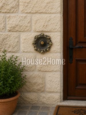 House2home El Yapımı Pirinç Kapı Zili