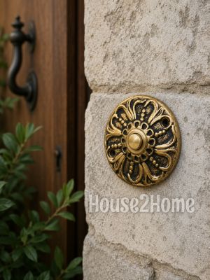 House2home El Yapımı Pirinç Kapı Zili