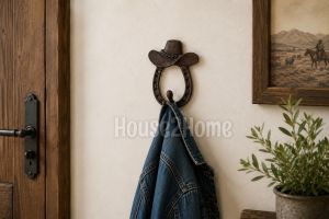 House2Home El Yapımı Pirinç Şapka Askı Oksit