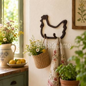 House2Home El Yapımı Pirinç Tavuk Askı